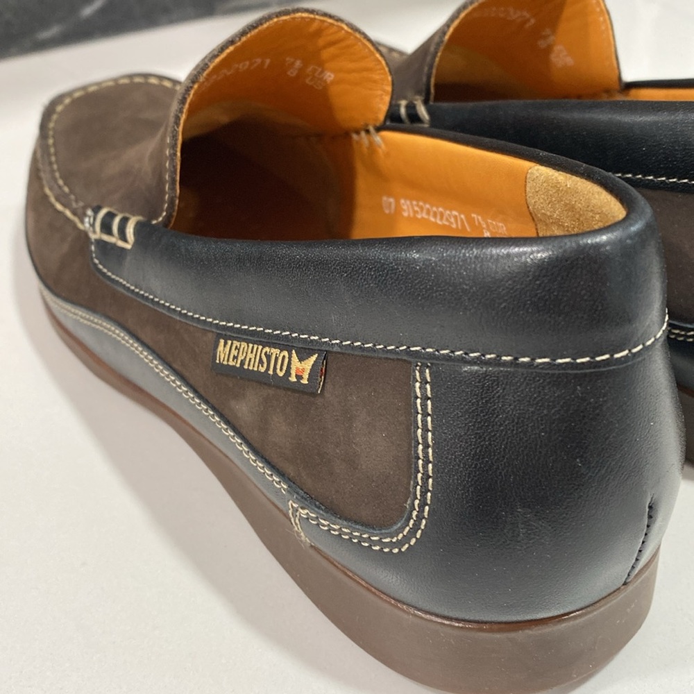 Mephisto Men's Baduard Slip-On Loafer‎ Dark Brown Nubuck Size US 8 - Picture 7 of 14